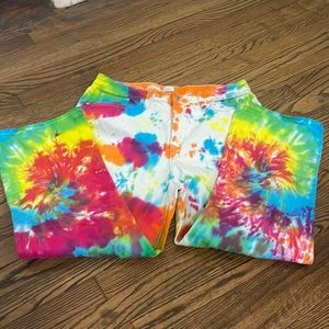 A New Day tie dyed cropped jeans